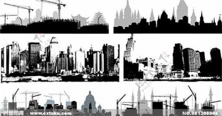 城市建筑剪影图片10