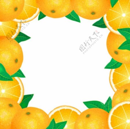 橙子背景素材