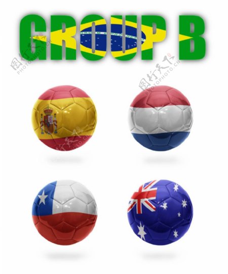 足球世界杯国家国旗