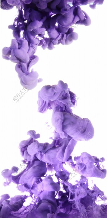 紫色云状油漆图片