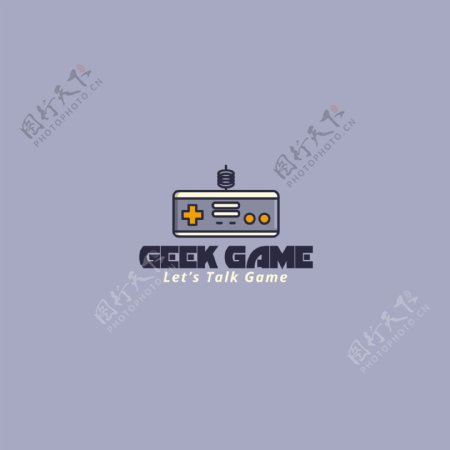 视频游戏标志灰色背景