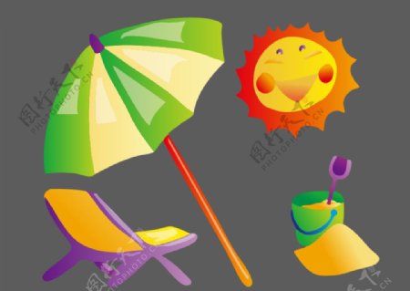 太阳沙滩玩具躺椅