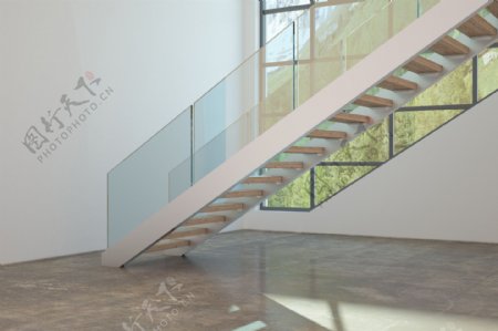 玻璃楼梯设计图片