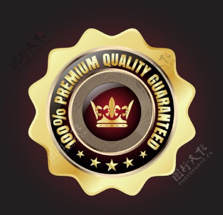 金色品质徽章