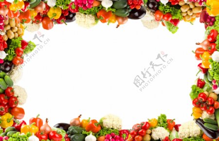 水果蔬菜边框图片
