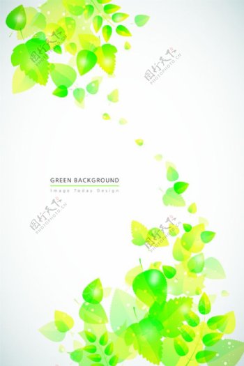 黄绿色广告背景设计