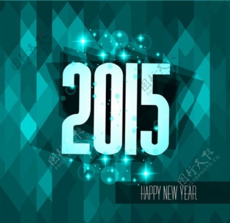 2015新年与时尚背景矢量素材