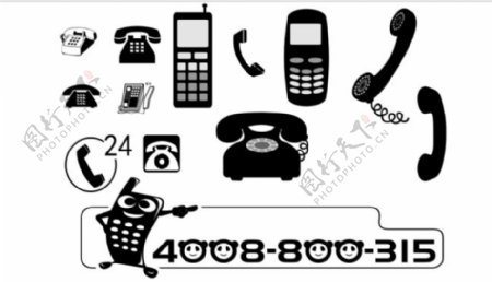 名片设计素材cdr矢量素材电话