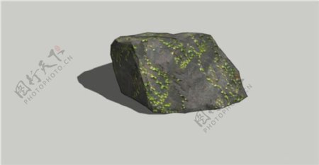园林景观石头草图skp模型