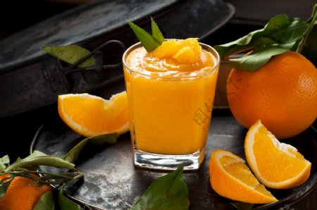 美味橙汁与橙汁图片