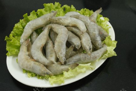 明虾生菜火锅原料图片