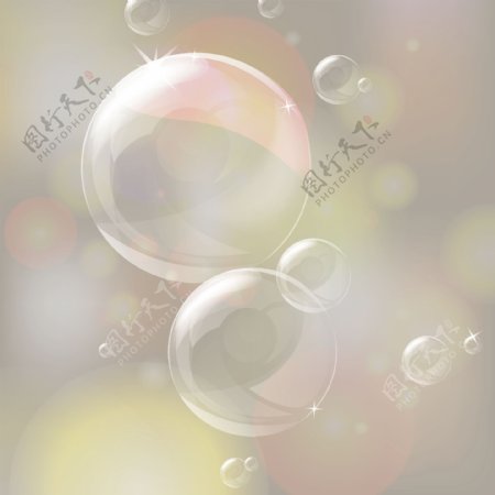 创意气泡背景矢量素材图片