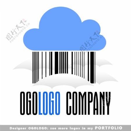 云朵条形码logo