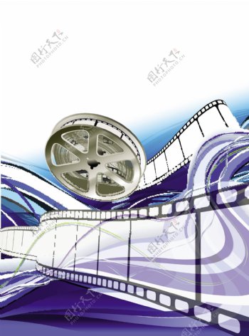 电影电影紫色设计