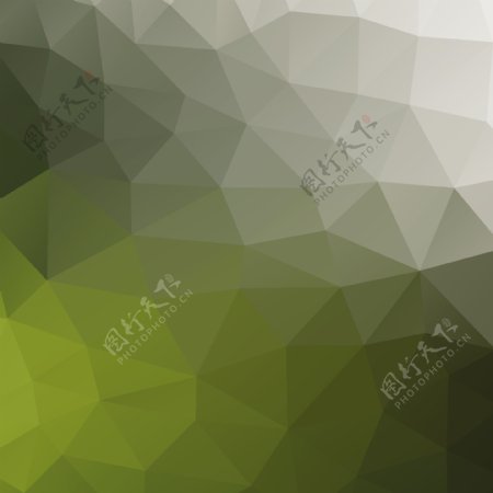灰绿色三角形多边形背景