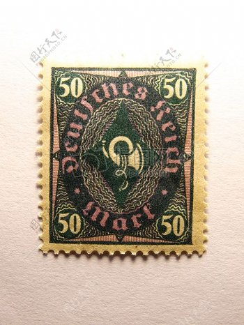 复古设计的邮票