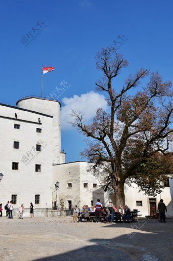 奥地利萨尔茨堡城堡风景