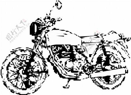 摩托车矢量素材EPS格式0045