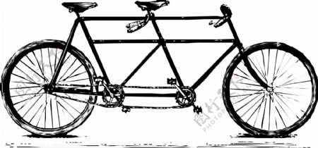 自行车矢量素材EPS格式0042