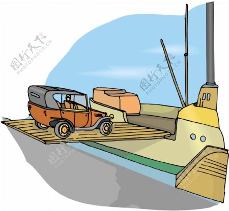 船交通工具矢量素材EPS格式0124