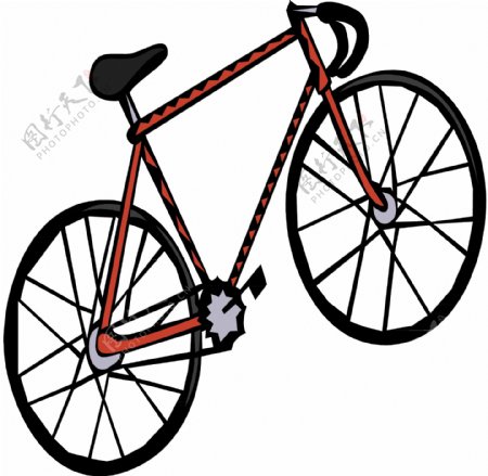 自行车交通工具矢量素材EPS格式0048