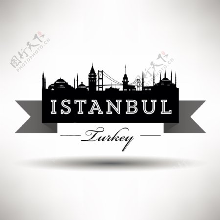 伊斯坦布尔的设计元素矢量图05