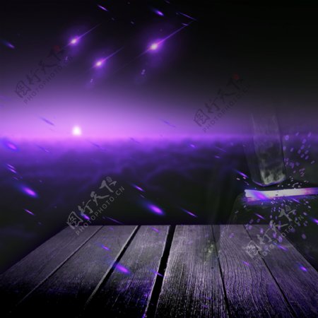 紫色梦幻模板
