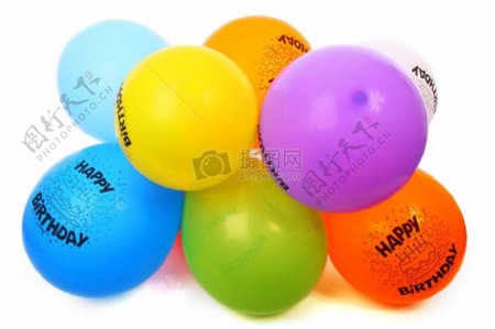 五颜六色的气球