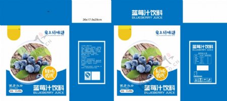 蓝莓饮料包装设计