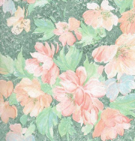 复古花卉花纹壁纸装饰贴图JPG图片