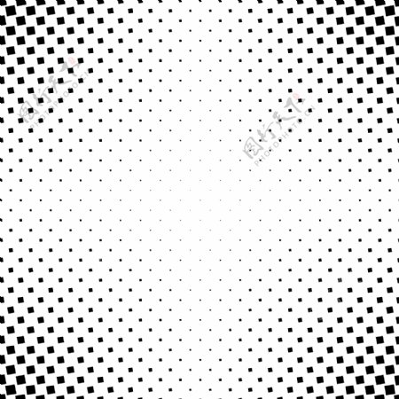 单色抽象正方形图案背景从角正方形的黑白几何矢量图形