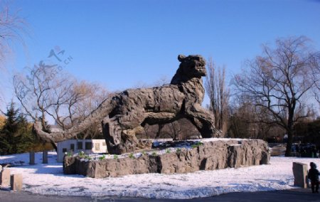 北京动物园石雕