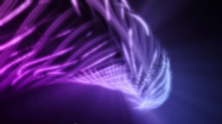 紫色深邃科幻的抽象环状背景循环视频素材