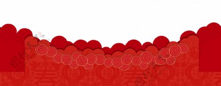 新年喜庆中国元素装饰效果素材