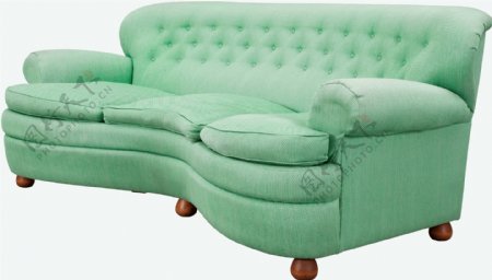 绿色沙发免抠素材