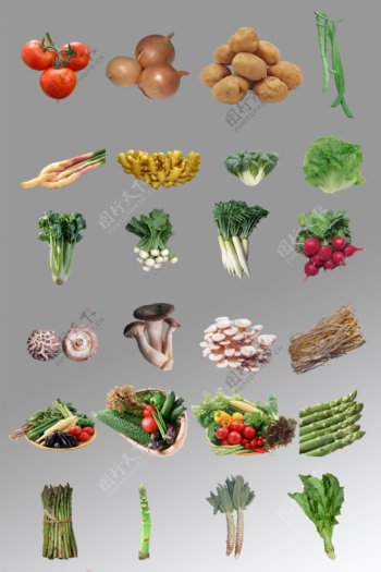 一组蔬菜摄影图片