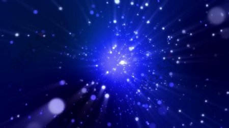 蓝色颗粒光团闪烁神秘视频素材