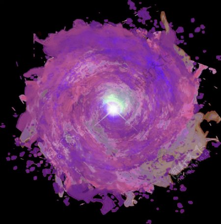 紫色星云图免抠png透明素材