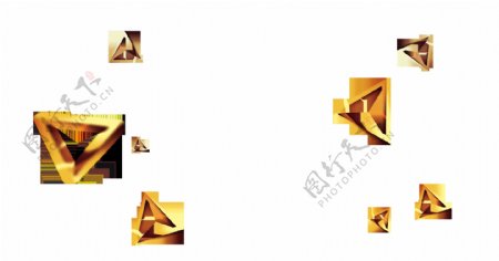 2017双十一流星三角圆形装饰图案