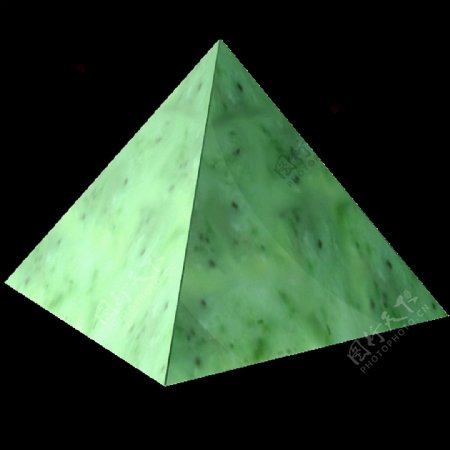 绿色金字塔图免抠png透明图层素材