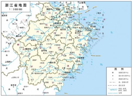 浙江省标准地图32K
