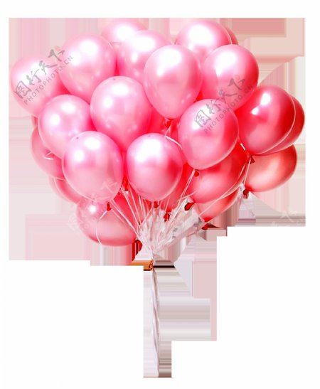 粉色气球png元素素材