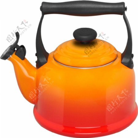橙色的热水壶免抠png透明图层素材