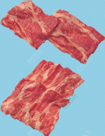 多片新鲜的肉免抠png透明图层素材