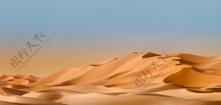 黄色沙漠banner背景素材