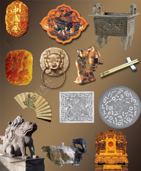 中国古典文化传统器皿及纹样