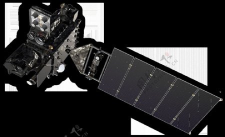 黑色人造卫星免抠png透明素材