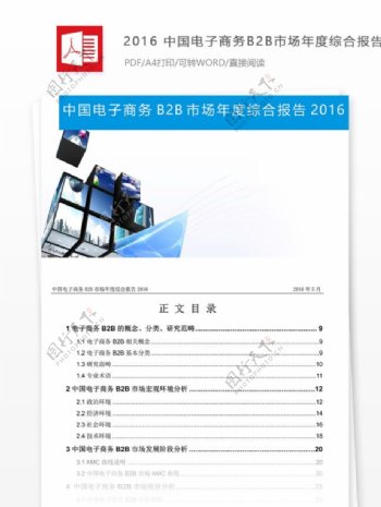 中国电子商务B2B市场年度综合报告下载