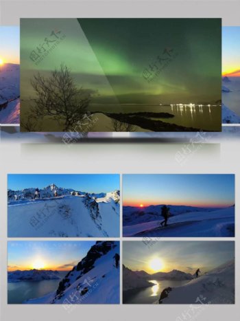 4K超清实拍挪威的冬天视频素材