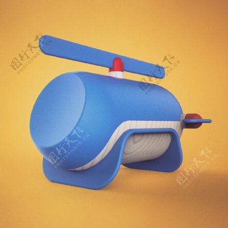 圆柱形的创意飞机玩具产品jpg